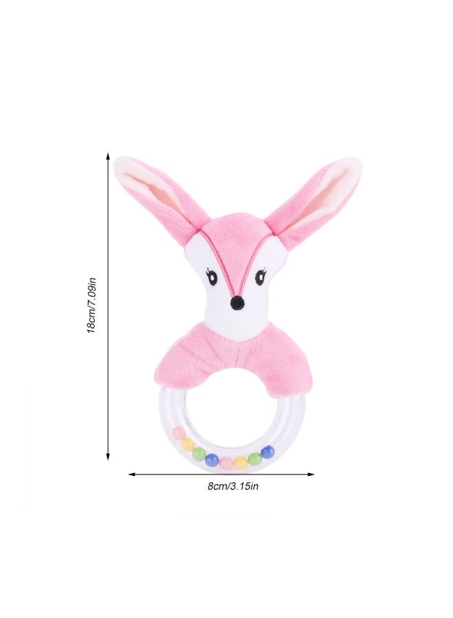 Baby rattles Toys for 0-6 Months Sensory Toys for Babies 0-12 Months Early Educational Toy for Toddler Infant Boys Girls Shower Gift,Fox Plush Rings Infant First Hand Grip Toys (Fox) - Image 4